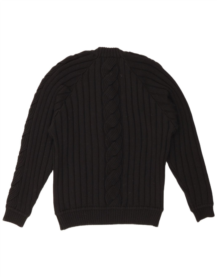 Γυναικείο πουλόβερ με λαιμόκοψη VINTAGE UK 20 2XL Μαύρο