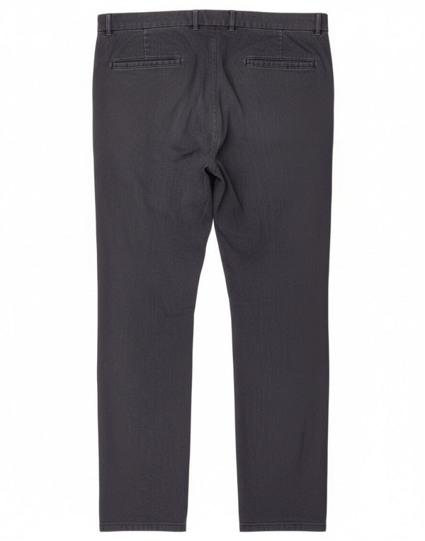 Ανδρικό παντελόνι Chino Hugo Boss Slim EU 50 Large W32 L32 Navy Blue Cotton