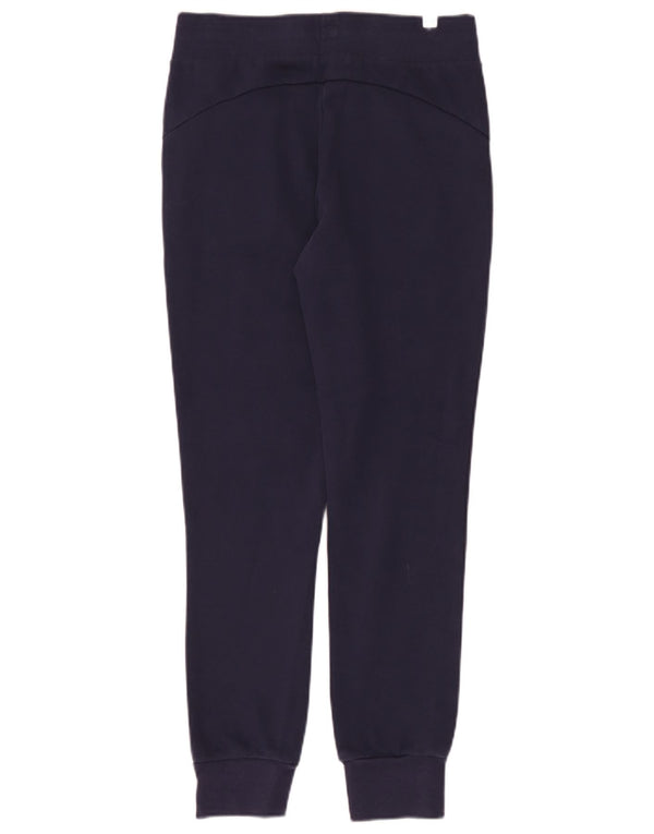 Puma γυναικεία αθλητική φόρμα παντελόνι Joggers UK 10 Small Navy Blue Cotton