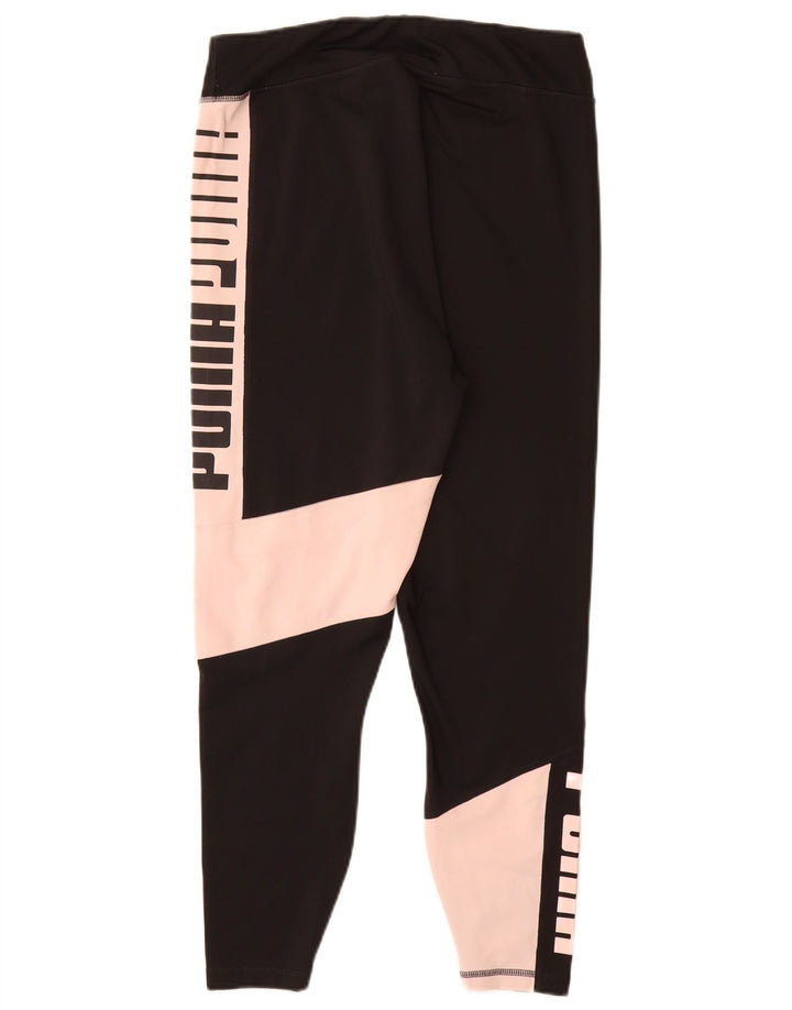 Γυναικεία γραφικά κολάν PUMA Crop UK 14 Large Black Colourblock