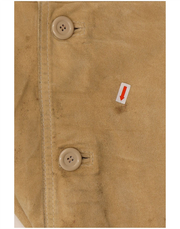 CONBIPEL Ανδρικό Suede Jacket UK 40 Large Beige Leather