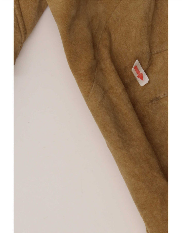 Conbipel Ανδρικό Suede Bomber Jacket IT 56 2XL Beige Leather