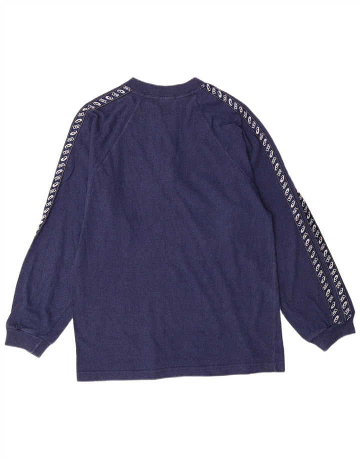 Ανδρικό μπλουζάκι Asics με μακρυμάνικο μεσαίο μπλε βαμβακερό