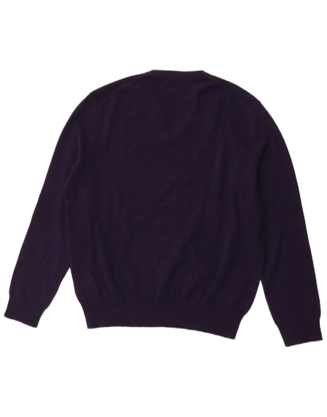 POLO RALPH LAUREN Ανδρικό πουλόβερ με λαιμόκοψη με λαιμόκοψη μεσαίου μήκους μπλε ναυτικό μαλλί Merino