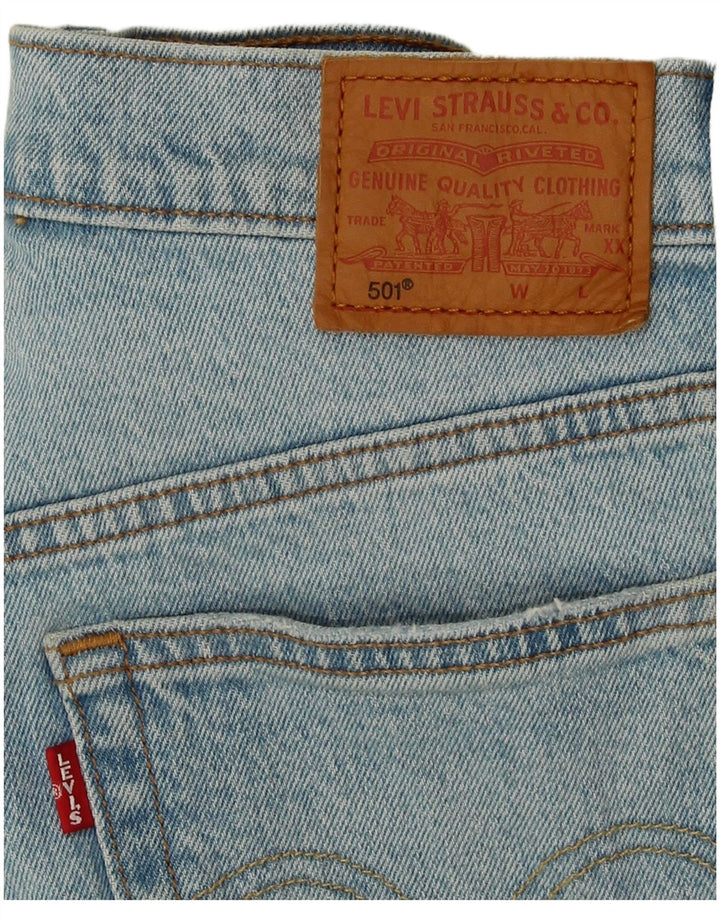 LEVI'S Γυναικείο Σορτς Τζιν 501 W28 Μεσαίο Μπλε