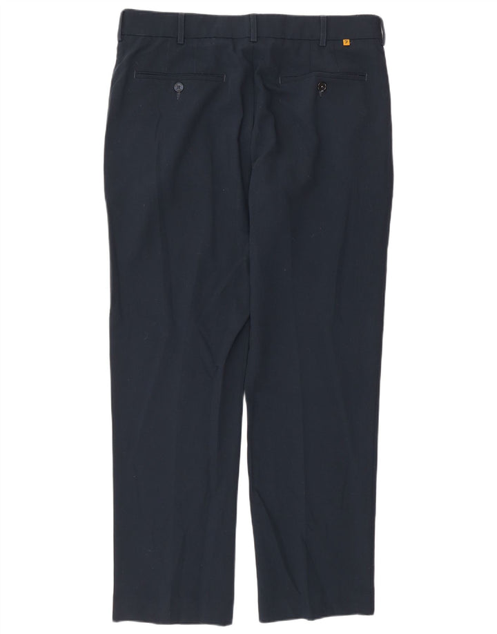 Farah Ανδρικό ίσιο casual παντελόνι W34 L29 Navy Blue Polyester