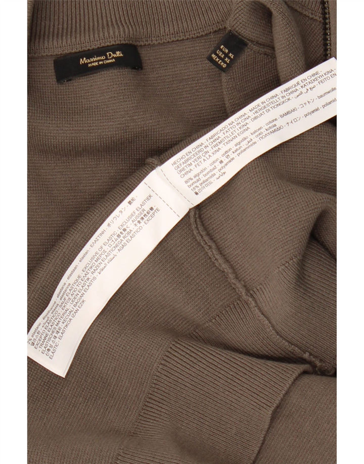 Ανδρικό πουλόβερ Massimo Dutti Ζακέτα XL Γκρι βαμβακερό
