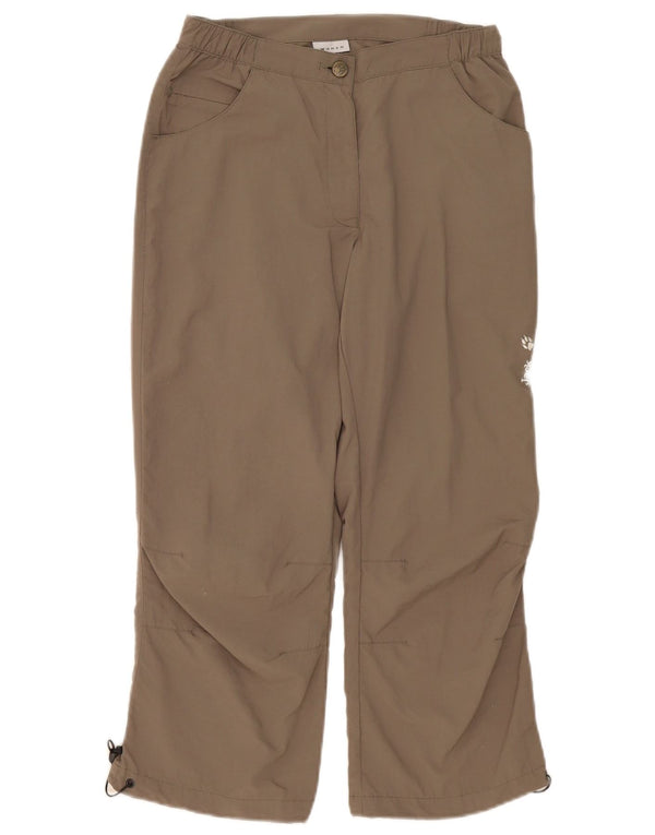 Jack Wolfskin γυναικείο ίσιο κομμένο παντελόνι UK 8 Small W30 L23 Beige