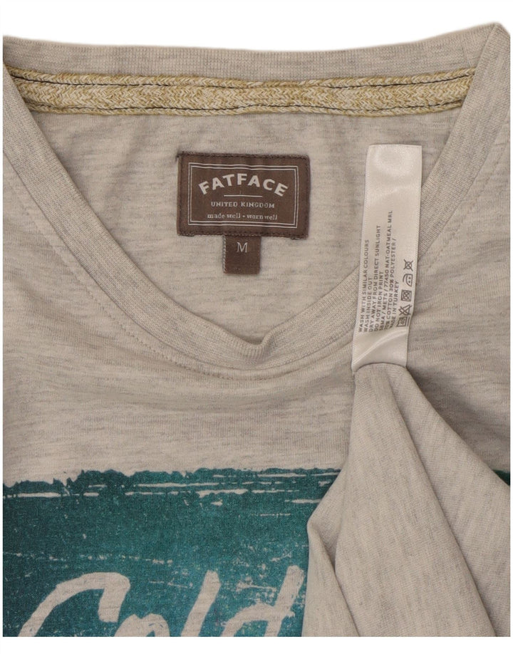 Ανδρικό γραφικό T-Shirt Fat Face Top Μεσαίο γκρι βαμβακερό