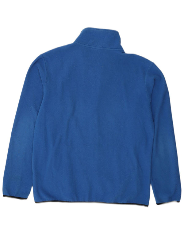 Asics Ανδρικό Fleece Jacket UK 40 Large Blue Polyester