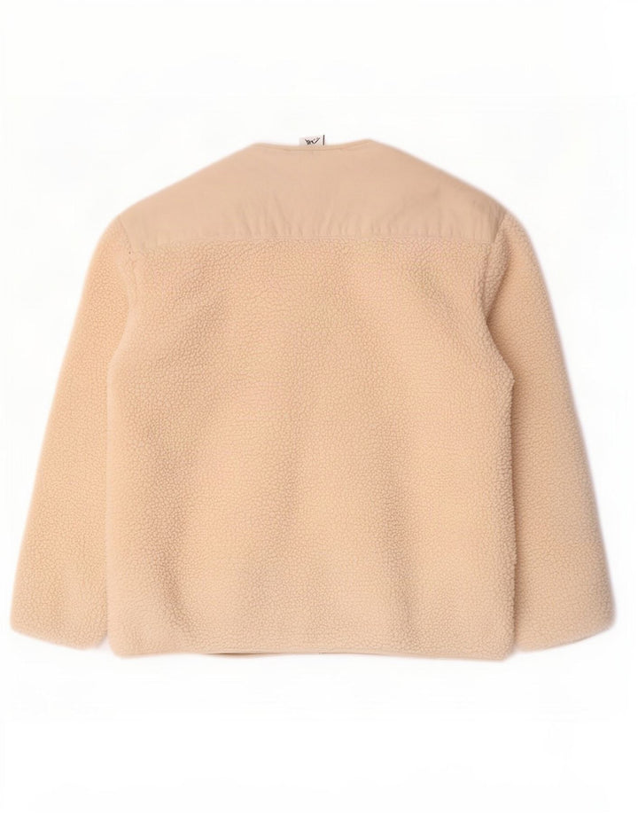 Zara Γυναικείο φλις μπουφάν UK 10 Small Beige Polyester