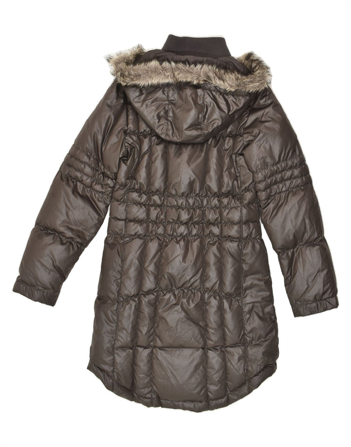 MEXX Womens Hooded Padded Coat UK 8 Small  Brown | Vintage Mexx | Thrift | Second-Hand Mexx | Used Clothing | Messina Hembry 