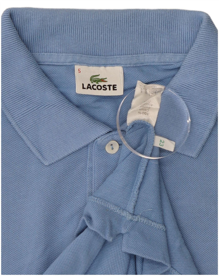 Ανδρικό μπλουζάκι πόλο Lacoste, μέγεθος 5, μεγάλο μπλε βαμβακερό