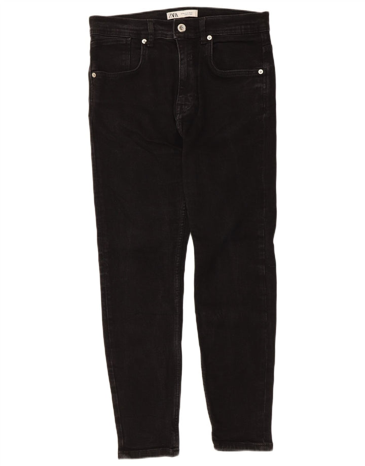 Zara Ανδρικό Cropped Jeans EU 40 Medium W31 L25 Μαύρο