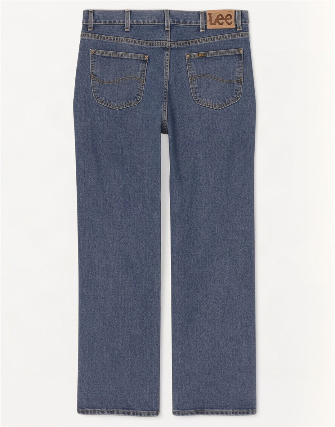 Lee Mens Straight Jeans W38 L32 Μπλε βαμβακερό