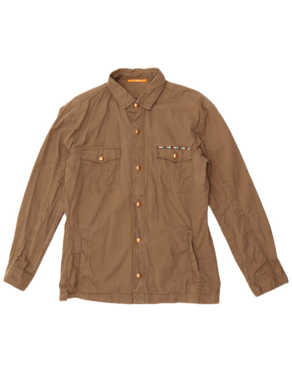 Hugo Boss Γυναικείο Utility Jacket UK 8 Small Khaki Cotton