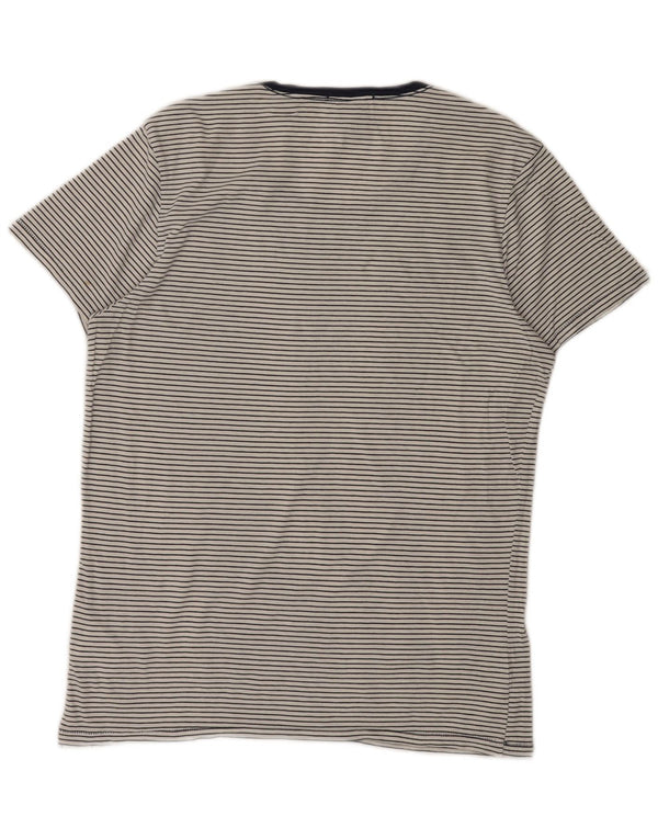 Ανδρικό T-Shirt SCOTCH & SODA Top Βαμβακερό μεσαίο λευκό με ρίγες