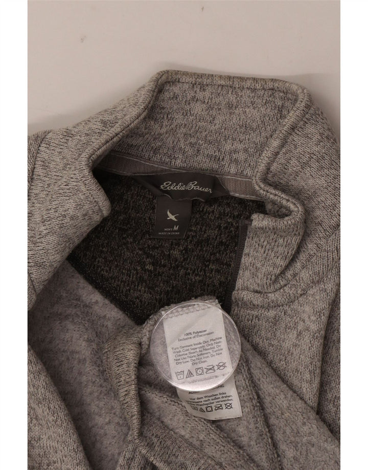 Ανδρικό φούτερ με φερμουάρ Eddie Bauer, μεσαίο γκρι πολυεστέρας