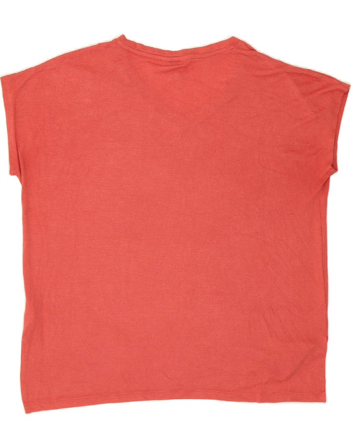 ORVIS Womens Oversized Blouse Top UK 18 XL Orange Polyester Vintage Orvis and Second-Hand Orvis from Messina Hembry 