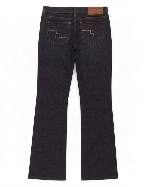 Zara Γυναικείο Τζιν μποτάκι EU 38 Medium W28 L29 Navy Blue Cotton