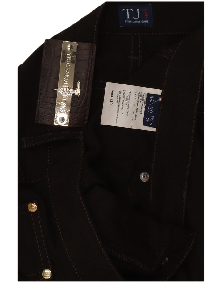 Γυναικείο ίσιο casual παντελόνι Trussardi W28 L29 Καφέ Πολυεστέρας