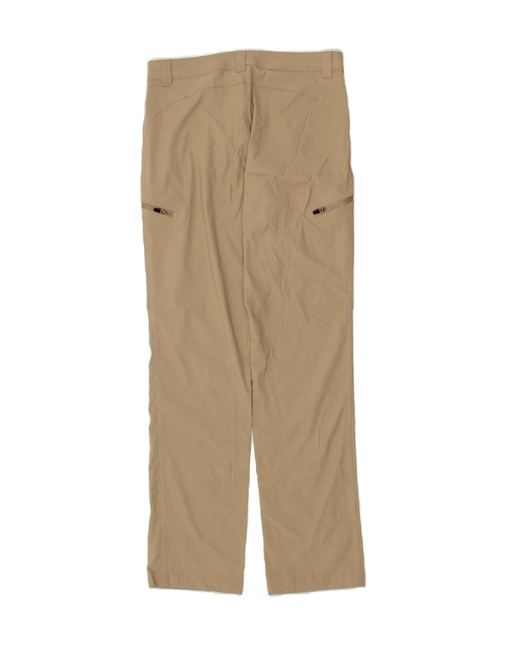 EDDIE BAUER Womens Straight Cargo Trousers US 6 Medium W30 L32 Beige Nylon Vintage Eddie Bauer and Second-Hand Eddie Bauer from Messina Hembry 