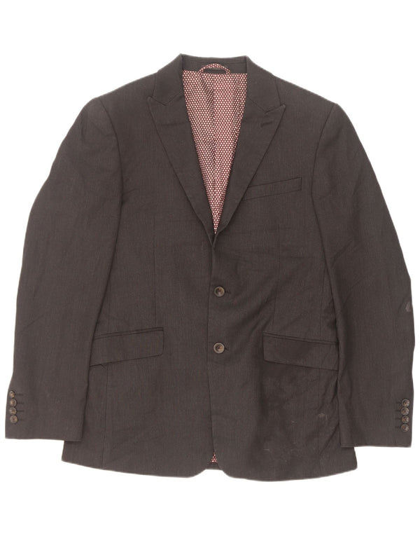 Marks & Spencer Ανδρικό μπουφάν σακάκι με 2 κουμπιά EU 48 Medium Grey Polyester