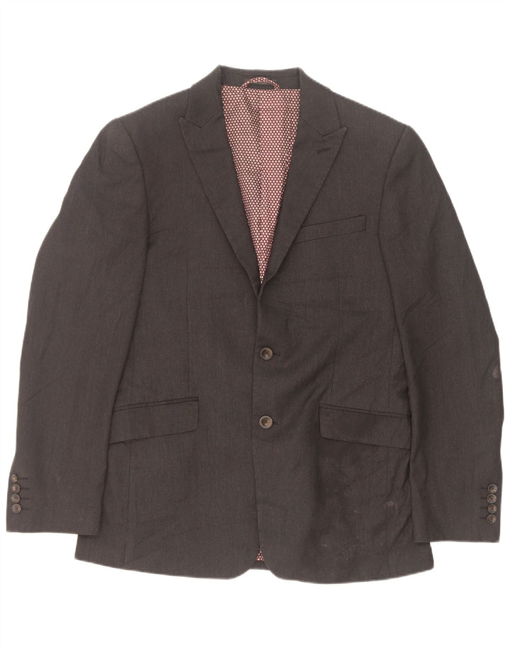 Marks & Spencer Ανδρικό μπουφάν σακάκι με 2 κουμπιά EU 48 Medium Grey Polyester