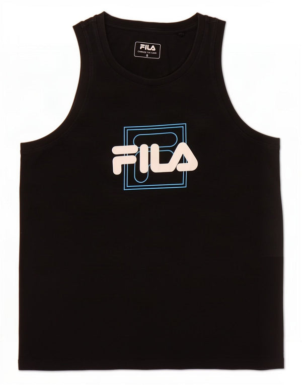 Fila Γυναικείο Γραφικό Γιλέκο Top UK 10 Small Black