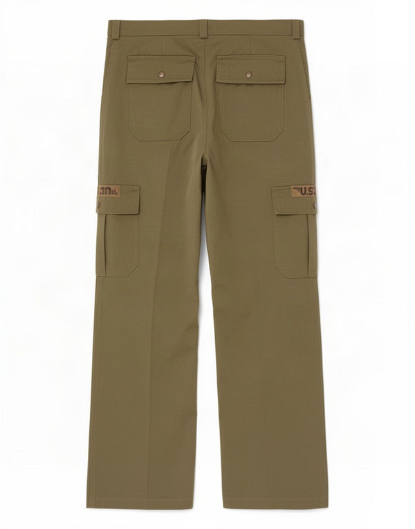 Vintage Ανδρικό ίσιο παντελόνι Cargo IT 50 Large W32 L32 Khaki