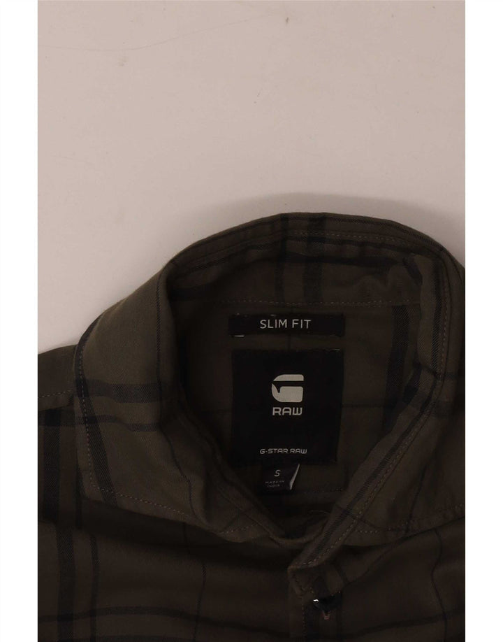 Ανδρικό φανελένιο πουκάμισο G-Star Slim Fit Small Green Check