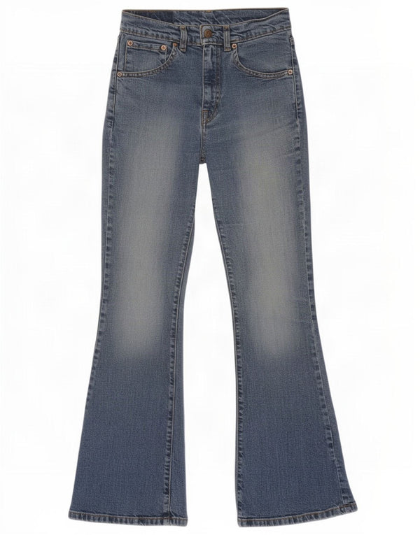 Levi's Womens 525 Flared Jeans W28 L30 Blue Cotton