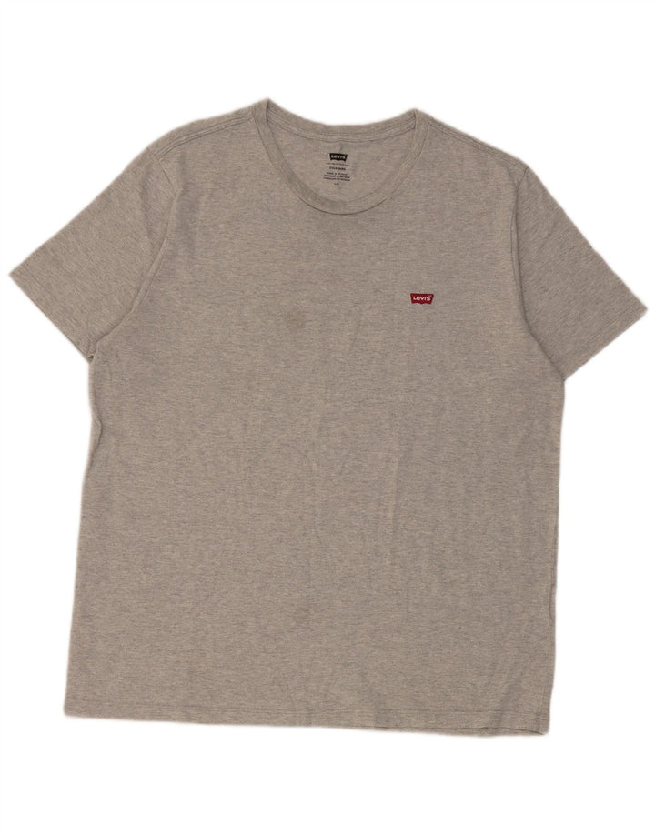 Ανδρικό T-Shirt Levi's Top μεγάλο γκρι βαμβακερό