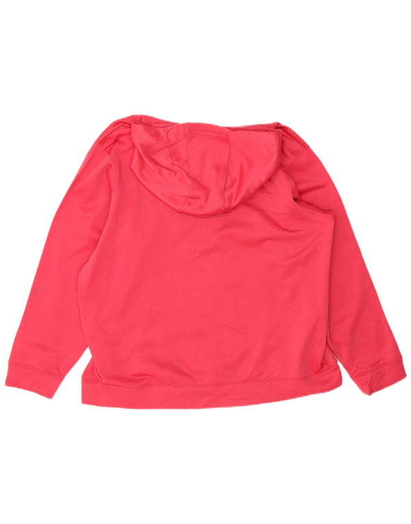 Under Armour Girls Leafs Hockey Loose Fit Hoodie Jumper 13-14 ετών XL Pink