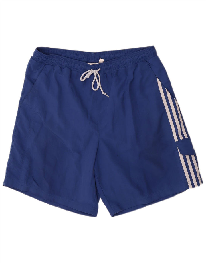 Ανδρικό σορτς κολύμβησης Adidas μεγάλο μπλε νάιλον