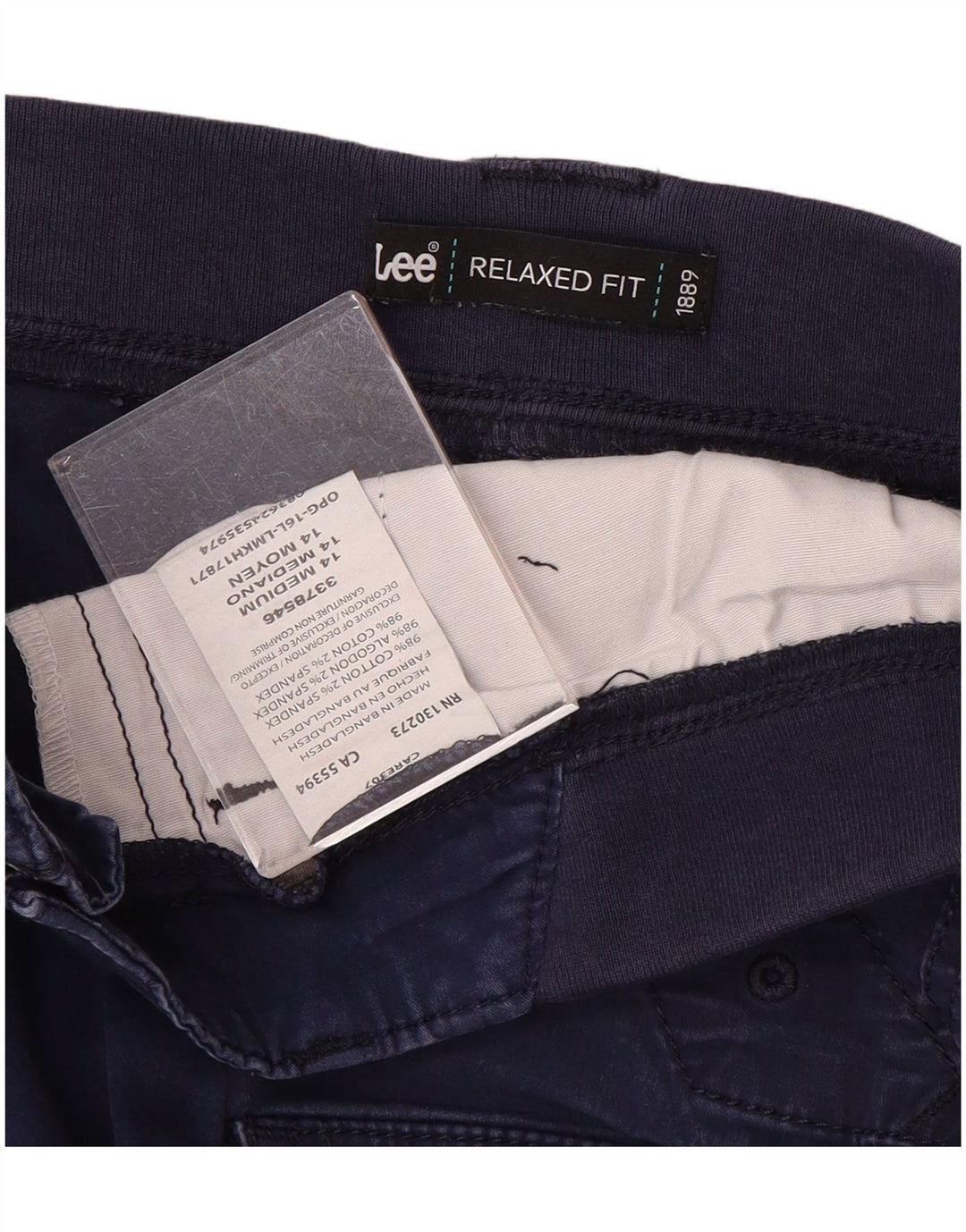 Γυναικείο Lee Relaxed Fit Παντελόνι Capri US 14 XL W36 L23 Navy Blue Cotton