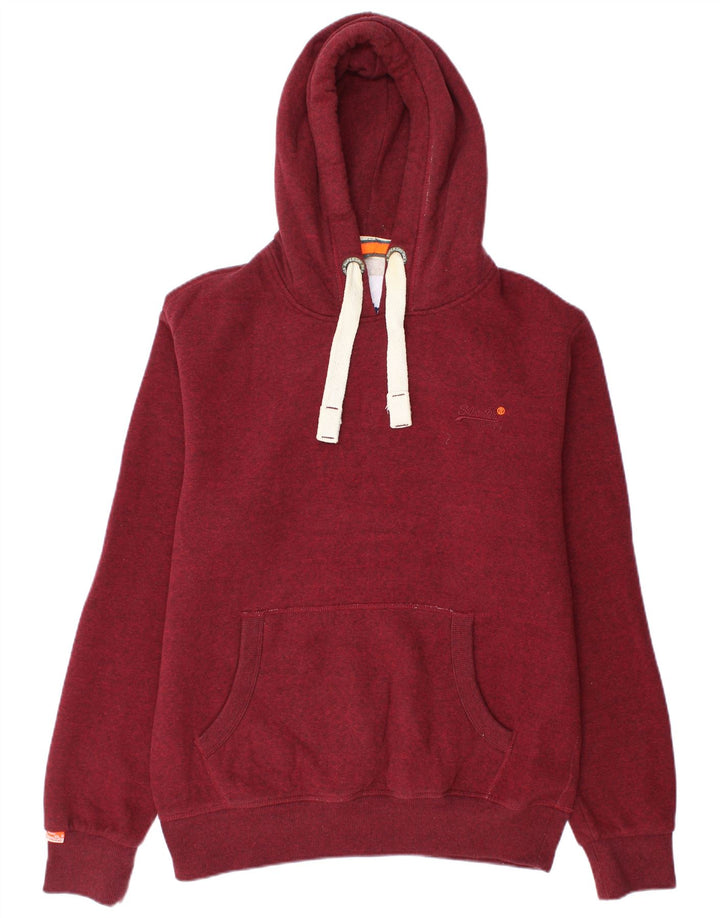SUPERDRY Ανδρικό Hoodie Jumper XL Βαμβακερό μπορντό