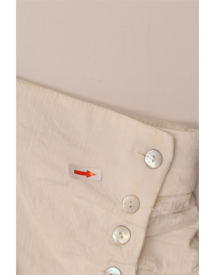 Zara Γυναικεία Μίνι Φούστα Wrap Small W26 Λευκή