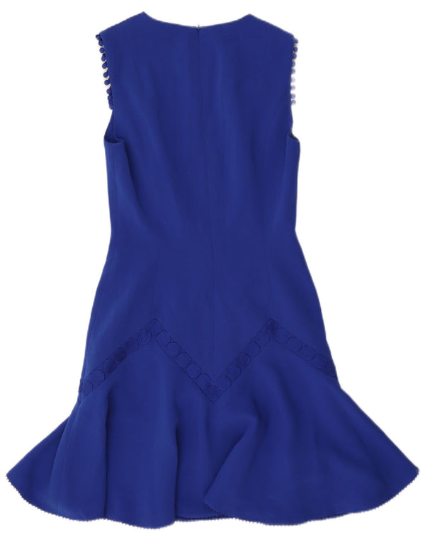 Γυναικείο αμάνικο φόρεμα Karen Millen UK 8 Small Blue Triacetate