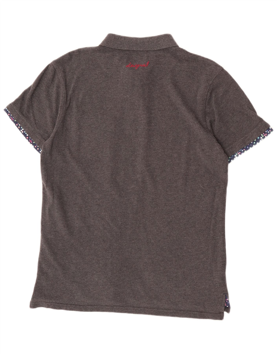 Ανδρικό πουκάμισο Desigual Slim Polo μεγάλο γκρι