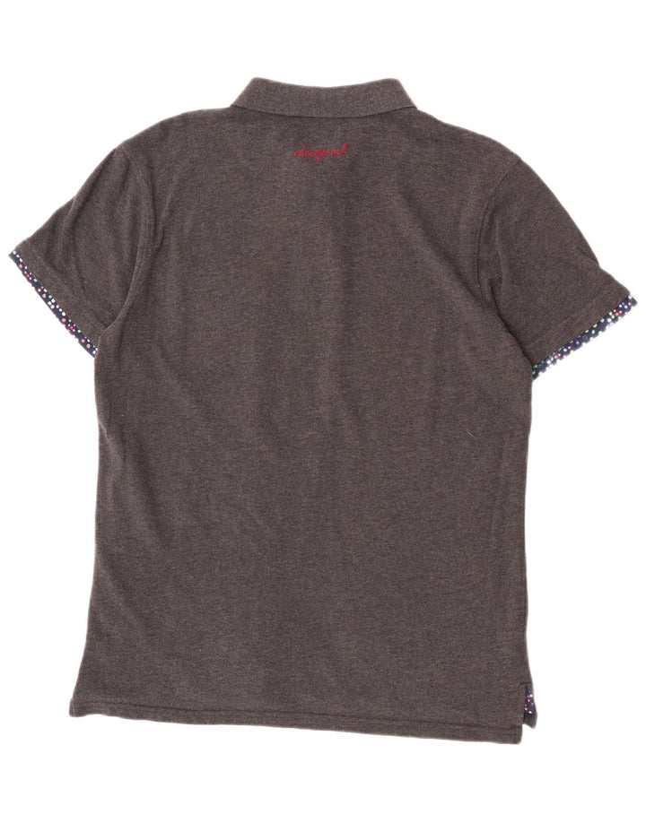 Ανδρικό πουκάμισο Desigual Slim Polo μεγάλο γκρι