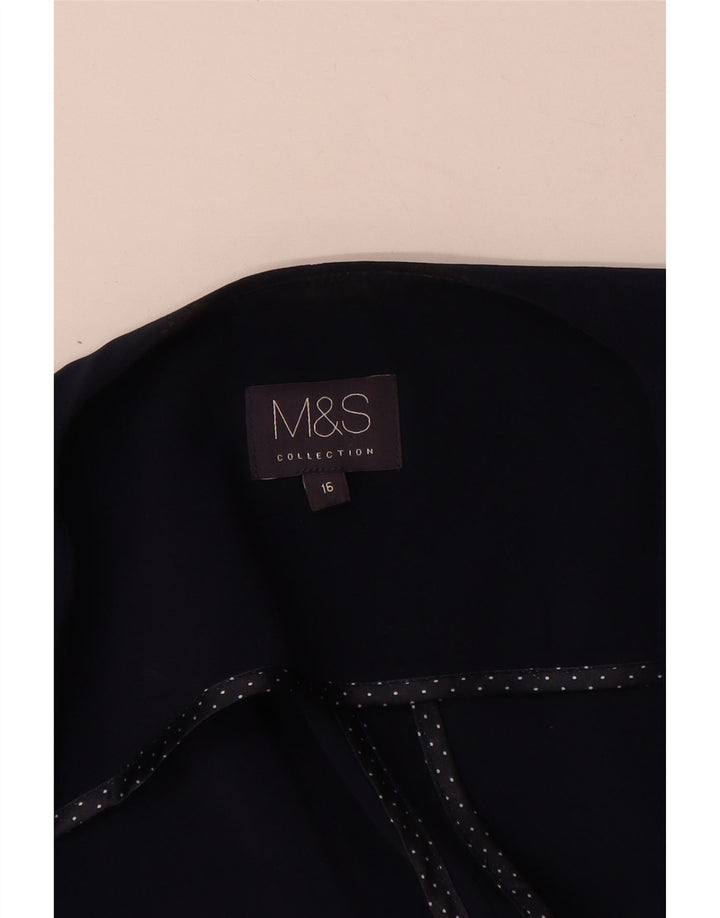 Marks & Spencer Γυναικείο Bolero Top UK 16 Large Navy Blue Polyester