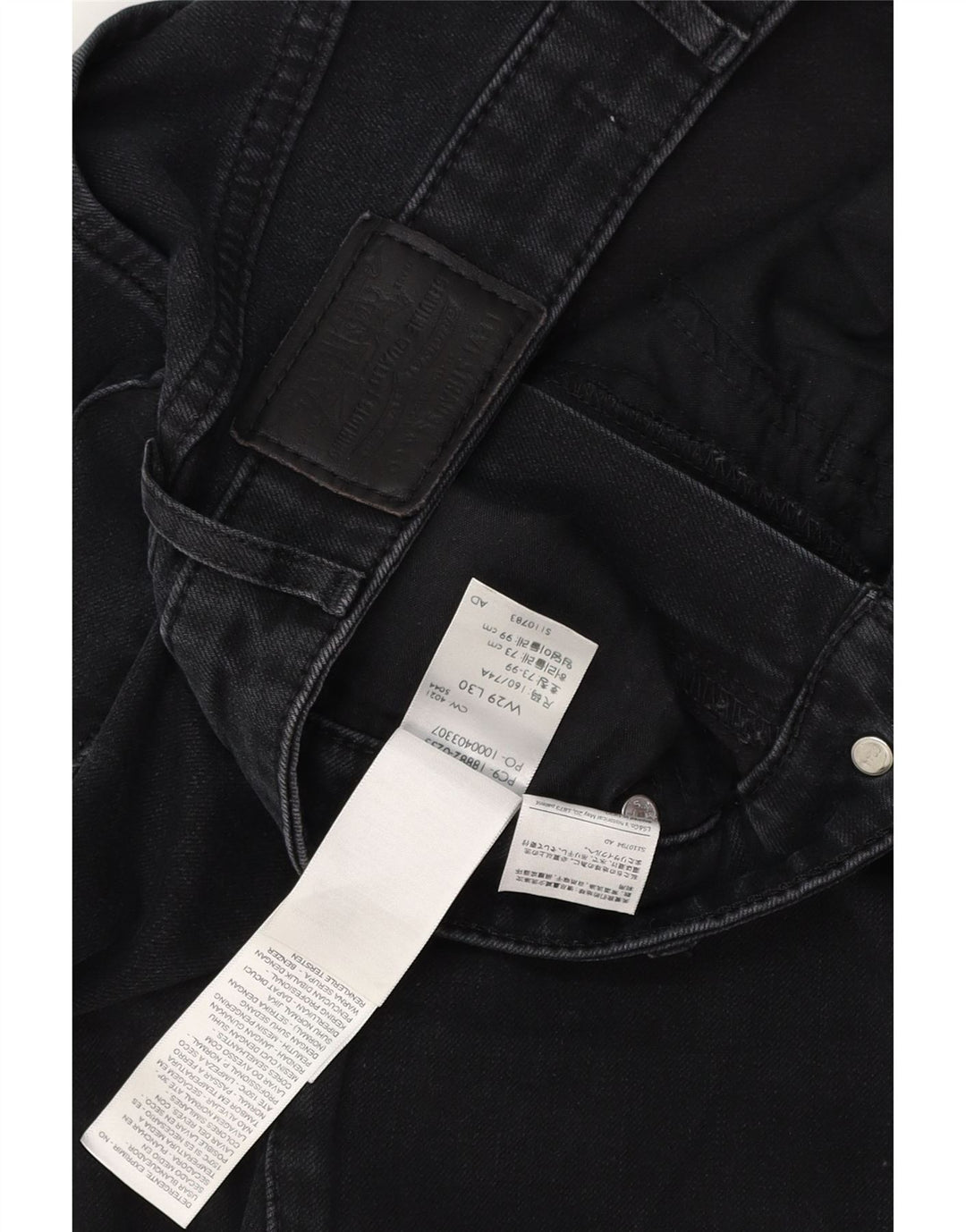 LEVI'S Γυναικείο 721 Ψηλό Skinny Jeans W29 L30 Μαύρο βαμβακερό