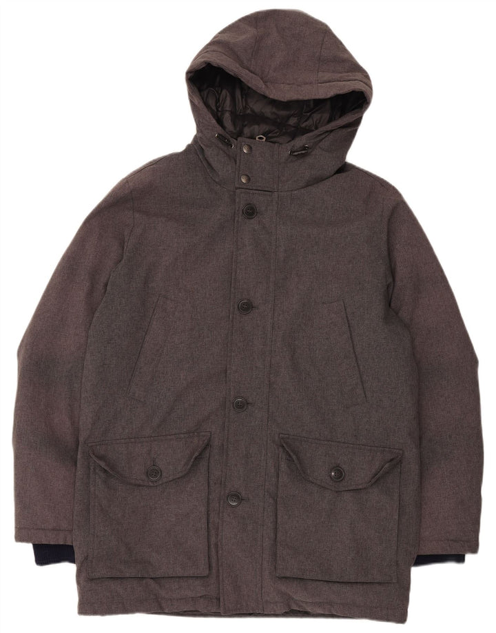 Dockers Ανδρικό παλτό με κουκούλα με επένδυση UK 38 Medium Grey Polyester