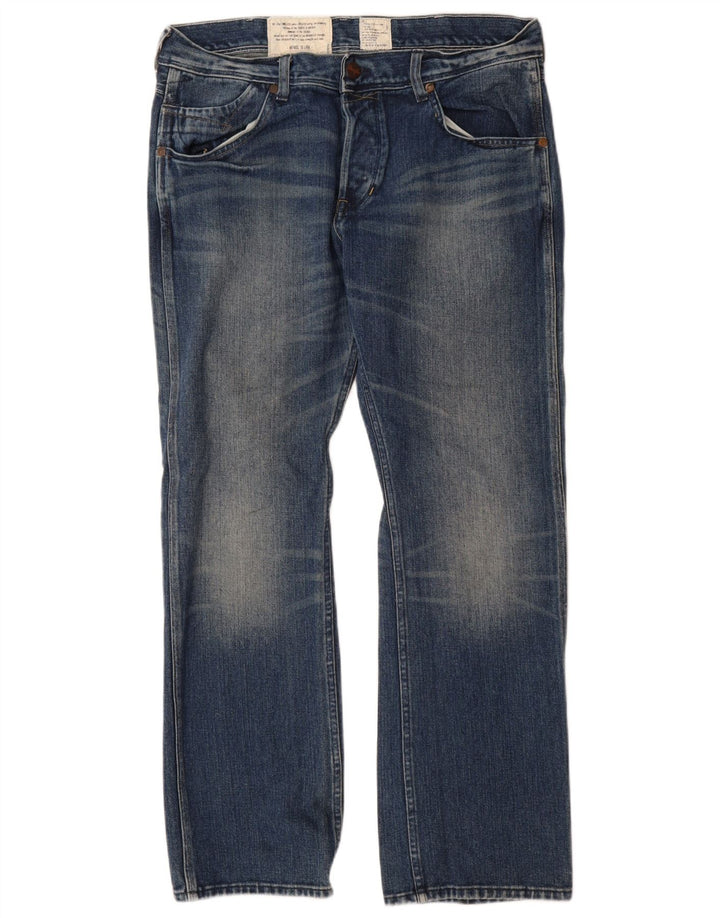 Ανδρικό τζιν Wrangler Ace Straight W34 L32 Μπλε βαμβακερό