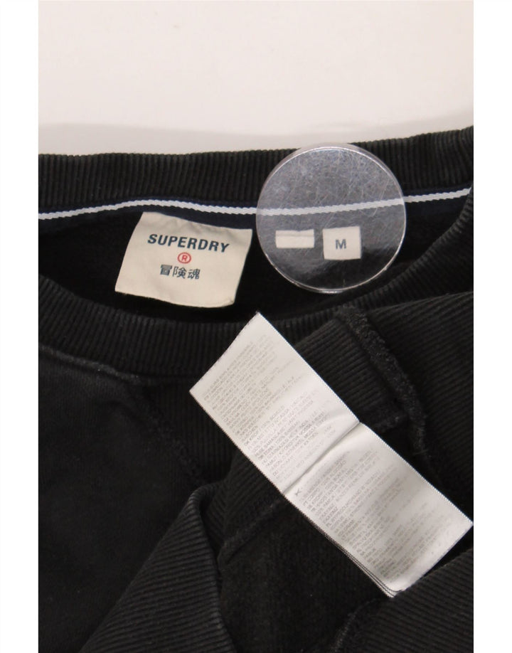 Ανδρικό φούτερ Superdry Jumper Μεσαίο μαύρο βαμβακερό
