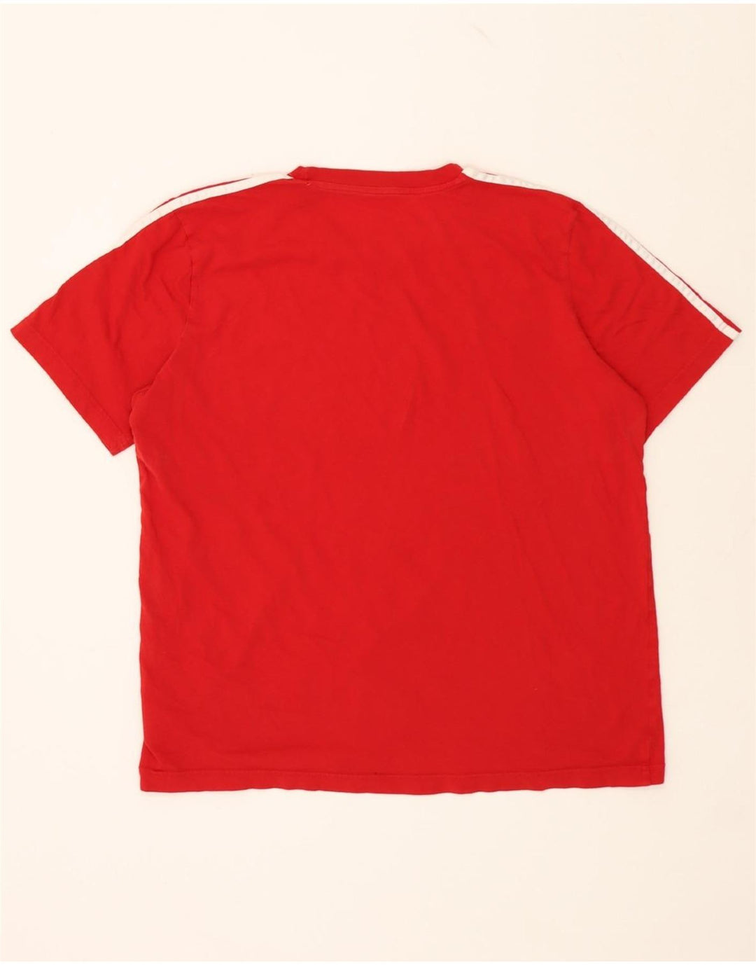 ADIDAS Mens T-Shirt Top Large Red Cotton Vintage Adidas and Second-Hand Adidas from Messina Hembry 