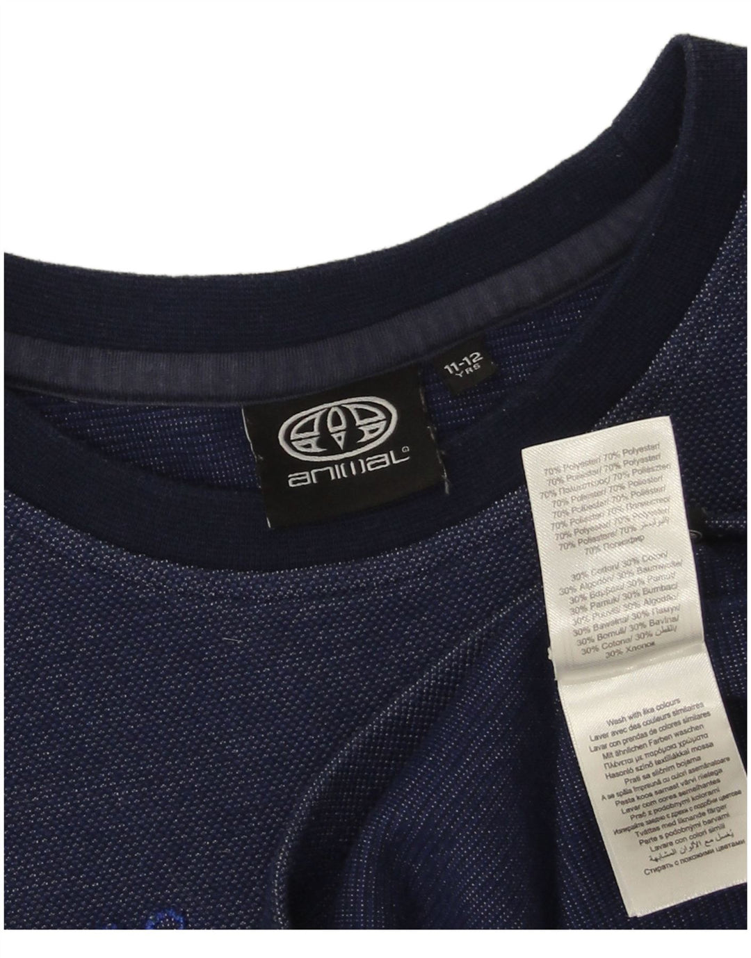 Animal Boys Graphic Top μακρυμάνικο 11-12 ετών Navy Blue Polyester