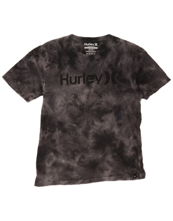 Ανδρικό γραφικό μπλουζάκι Hurley Top Medium Black Tie Dye Cotton