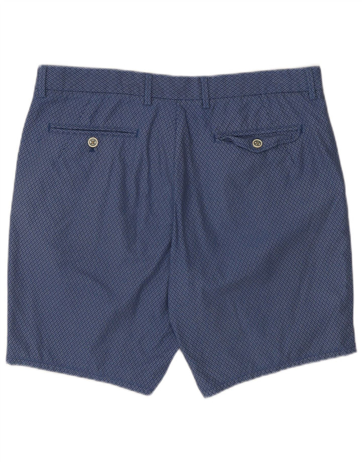 Massimo Dutti Ανδρικό σορτς Chino EU 44 Large W34 Navy Blue Spotted